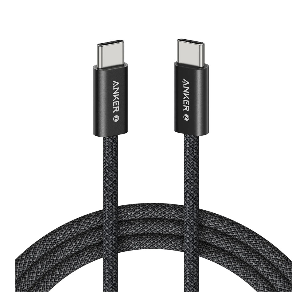 CHARGER CABLE (สายชาร์จ) ANKER ZOLO USB-C TO USB-C 240W 180CM BRAIDED FAST CHARGING CABLE - BLACK (A8060H12)