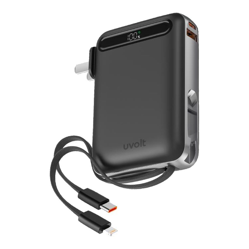 POWER BANK (พาวเวอร์แบงค์) UVOLT UVP10AC-01 10000mAh - BLACK
