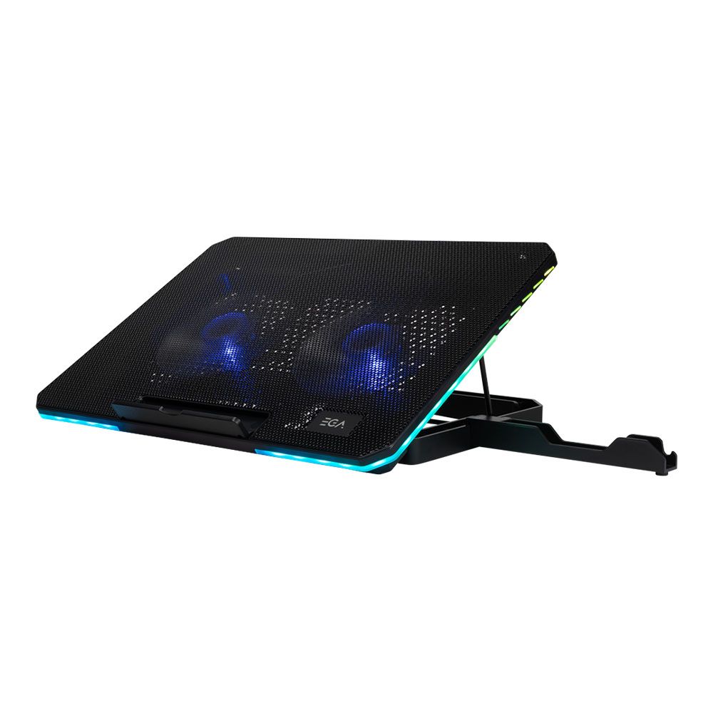 COOLING PAD (อุปกรณ์ระบายความร้อนโน้ตบุ๊ค) EGA TYPE CP6 - BLACK
