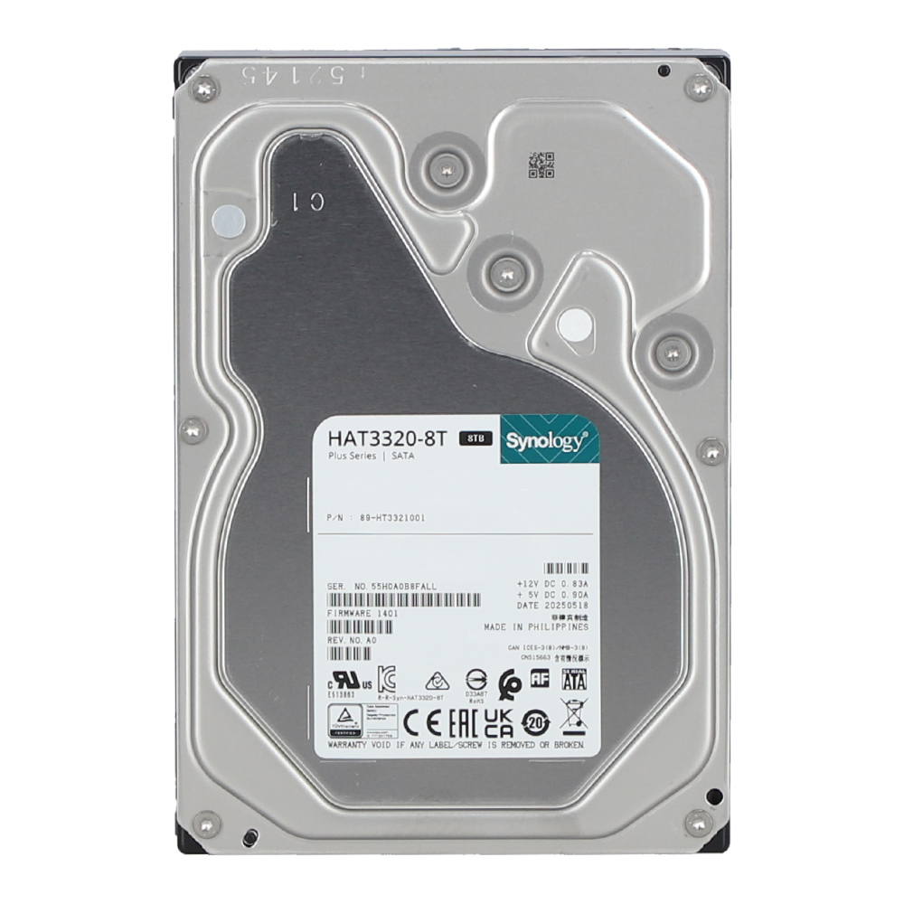 8 TB 3.5 INCH HDD (ฮาร์ดดิสก์ 3.5 นิ้ว) SYNOLOGY HAT3320 - 7200RPM 512MB SATA3 (HAT3320-8T)