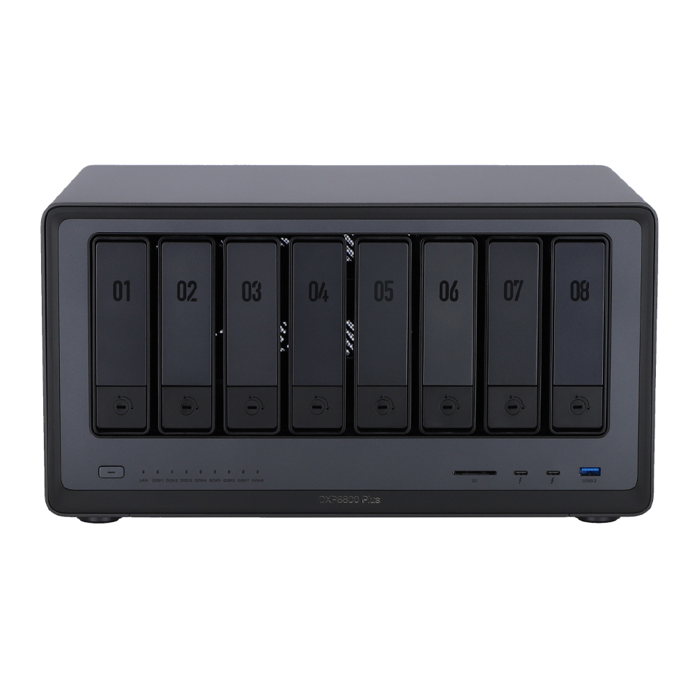 NAS (อุปกรณ์จัดเก็บข้อมูลบนเครือข่าย) UGREEN NASYNC DXP8800 PLUS - 8 BAY INTEL I5 1235U 8GB DDR5