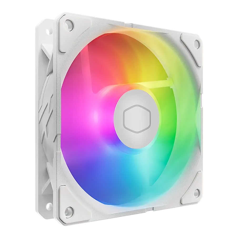 CASE FAN (พัดลมเคส) COOLER MASTER SICKLEFLOW EDGE 120 ARGB - WHITE