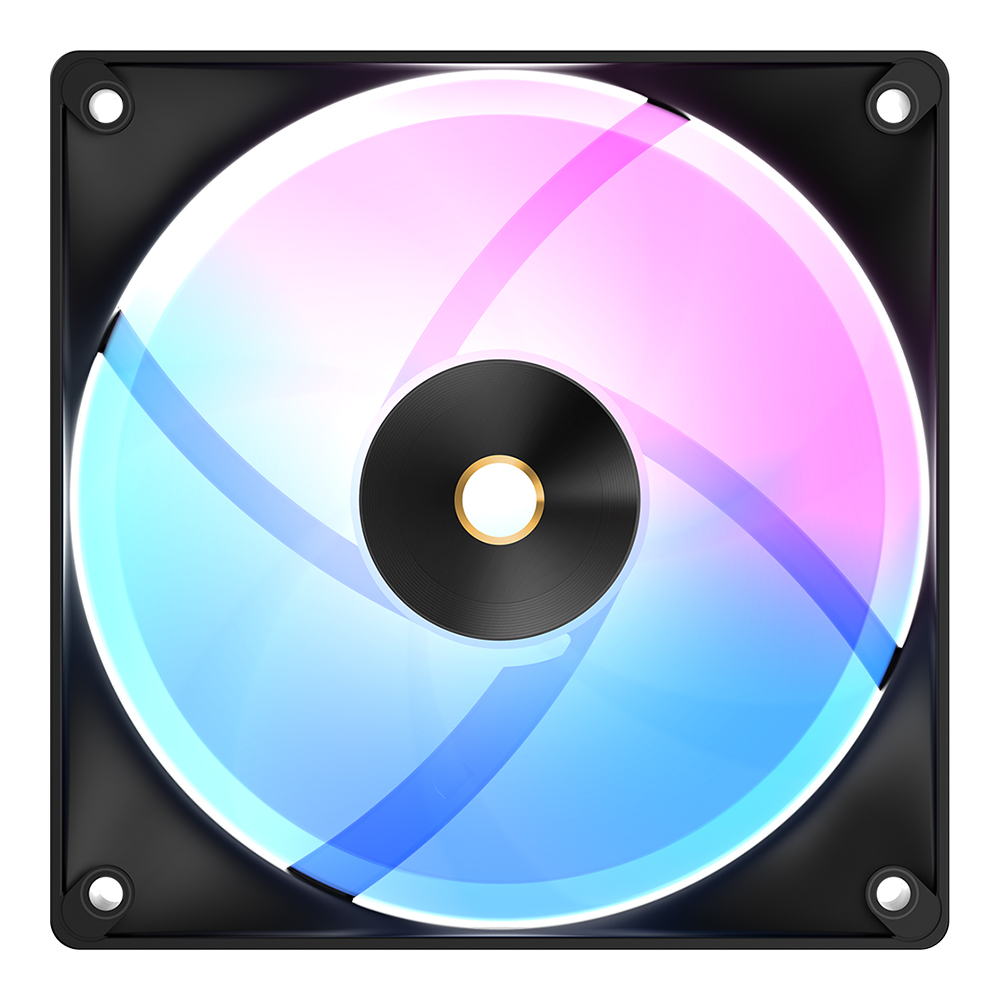 CASE FAN (พัดลมเคส) OCYPUS DELTA F12 ARGB - BLACK (DELTA-F12-BK1AM00X-GL)