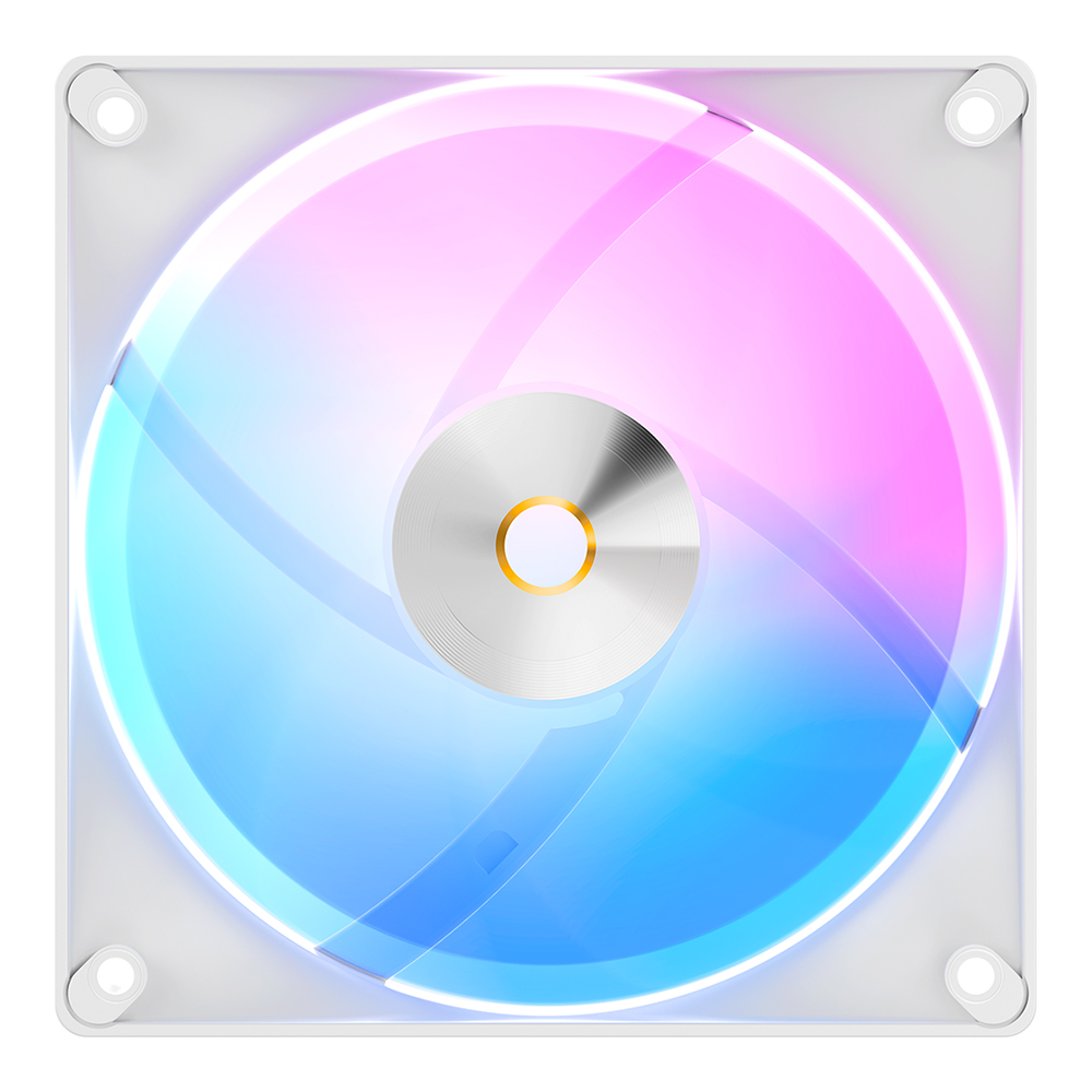 CASE FAN (พัดลมเคส) OCYPUS DELTA F12 WH ARGB - WHITE (DELTA-F12-WH1AM00X-GL)