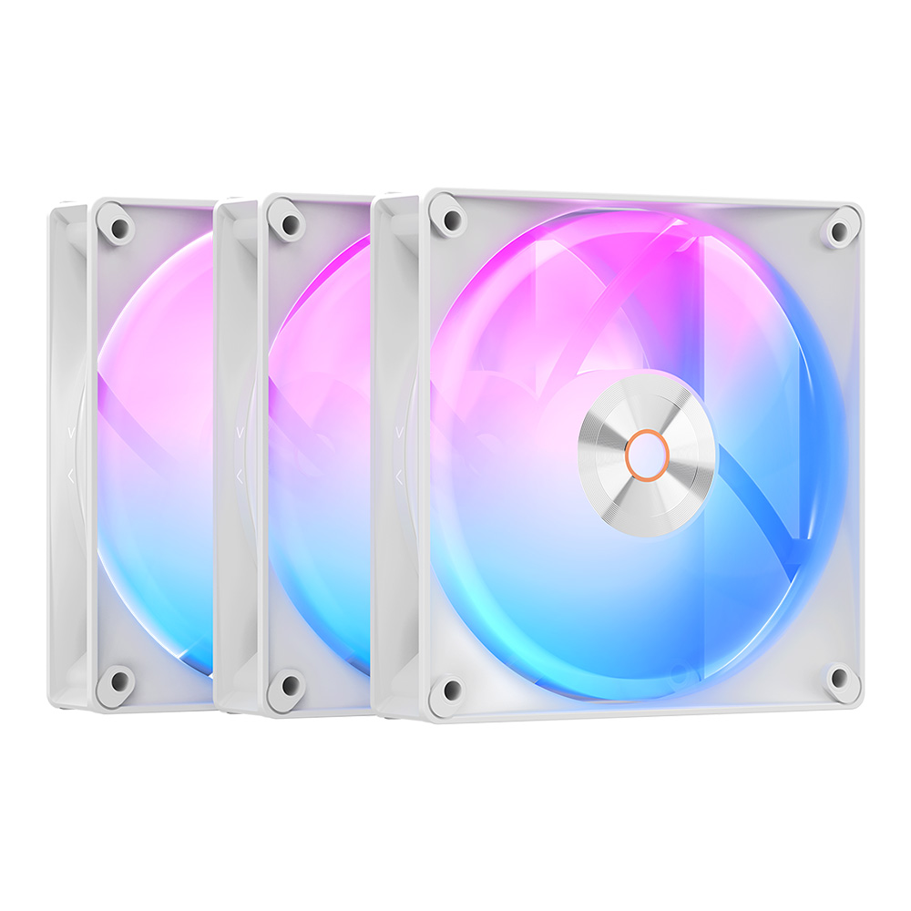 CASE FAN (พัดลมเคส) OCYPUS DELTA F12 ARGB 3-IN-1 - WHITE (DELTA-F12-WH3AM00X-GL)