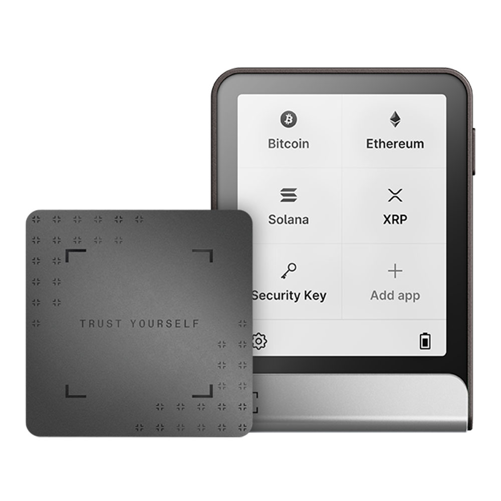 CRYPTO WALLET (กระเป๋าเงินคริปโต) LEDGER NANO FLEX WITH RECOVERY KEY - BLACK