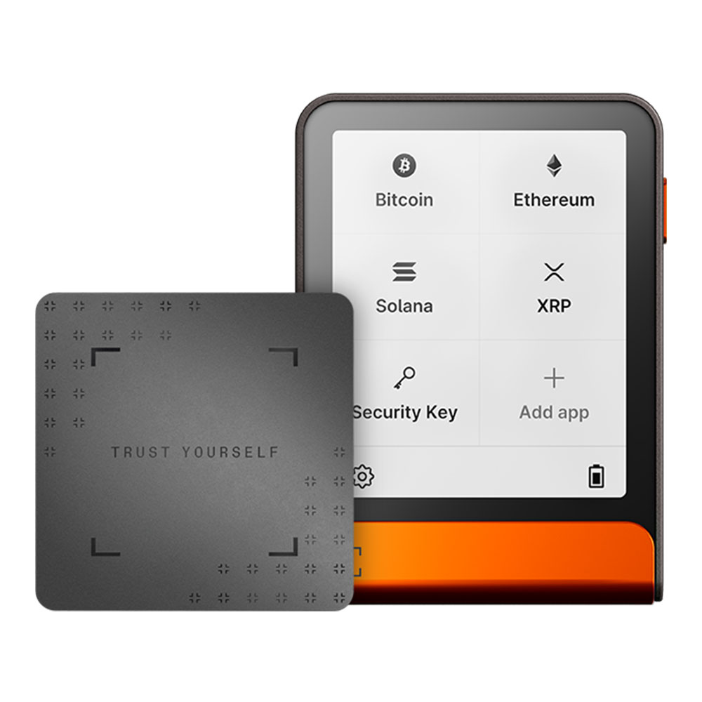CRYPTO WALLET (กระเป๋าเงินคริปโต) LEDGER NANO FLEX WITH RECOVERY KEY - ORANGE