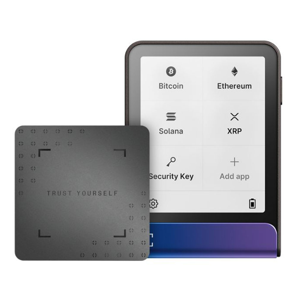 CRYPTO WALLET (กระเป๋าเงินคริปโต) LEDGER NANO FLEX WITH RECOVERY KEY - NEPTUNE BLUE