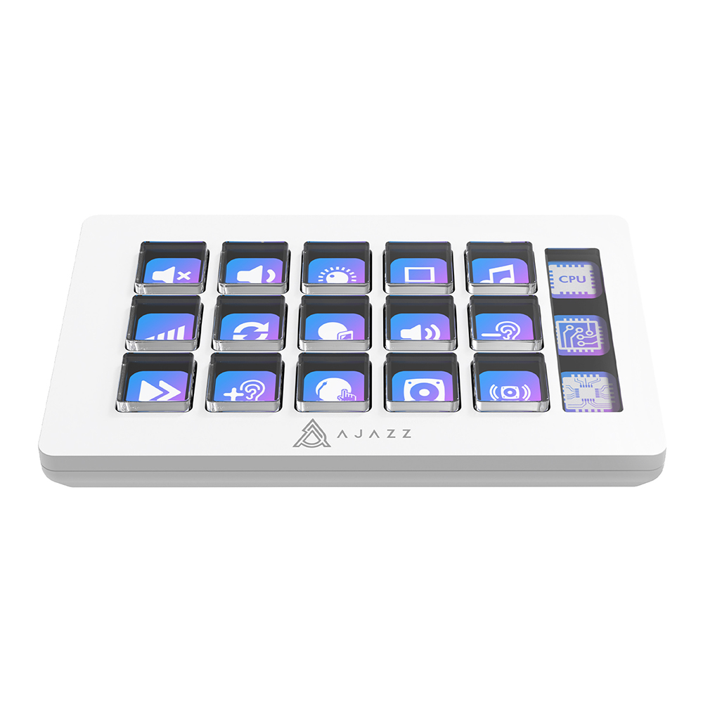 MACROPAD (มาโครแพด) AJAZZ AKP153 DESK CONTROLLER - WHITE