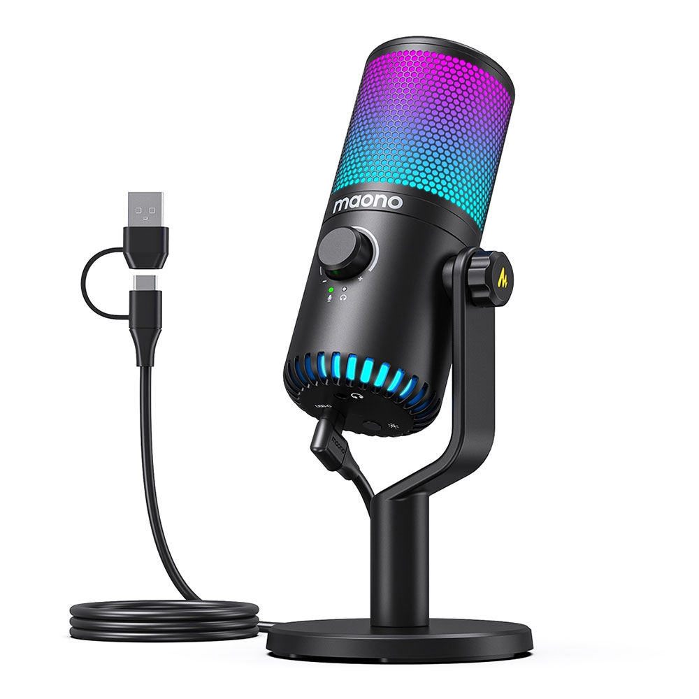 MICROPHONE (ไมโครโฟน) MAONO DM30 RGB - BLACK