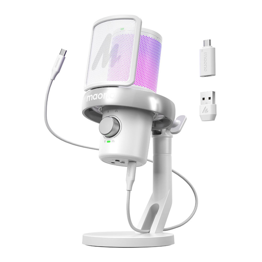 MICROPHONE (ไมโครโฟน) MAONO DM40 PRO - WHITE