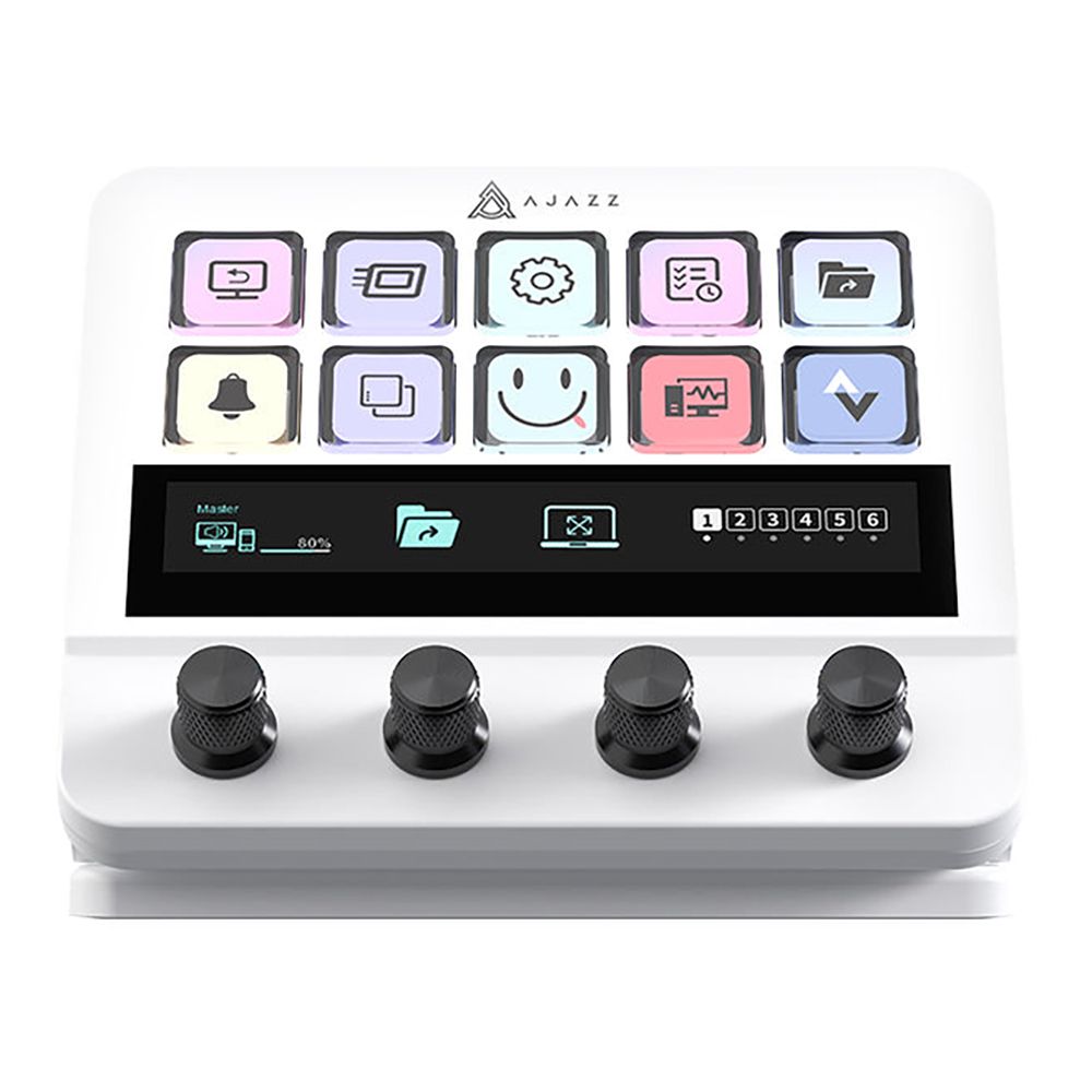 MACROPAD (มาโครแพด) AJAZZ AKP05 DESK CONTROLLER - WHITE