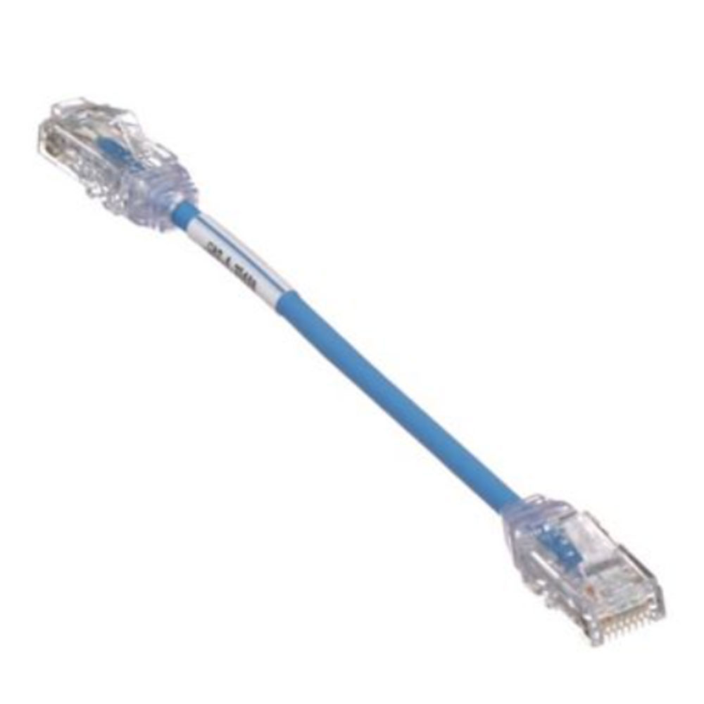 LAN CABLE (สายแลน) PANDUIT TX6 PLUS UTP PATCH CORD CAT6 - 0.5FT BLUE