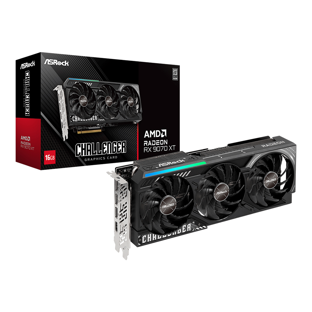 ASRock AMD Radeon RX 9070 XT Challenger 16GB - 16GB GDDR6