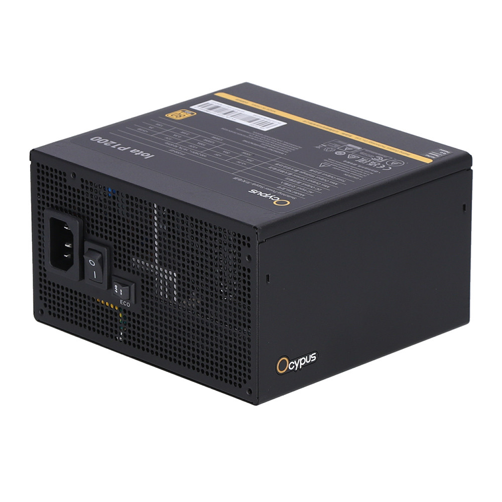 POWER SUPPLY (อุปกรณ์จ่ายไฟ) OCYPUS IOTA P1200 - 1200W 80 PLUS GOLD ATX BLACK