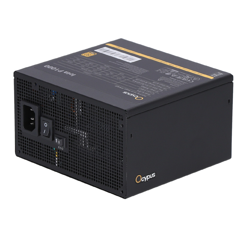 POWER SUPPLY (อุปกรณ์จ่ายไฟ) OCYPUS IOTA P1000 - 1000W 80 PLUS GOLD ATX BLACK