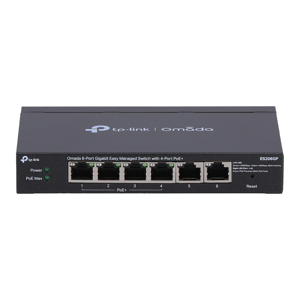 SWITCH (สวิตช์) TP-LINK OMADA ES206GP - 6-PORT GIGABIT EASY MANAGED SWITCH WITH 4-PORT POE+