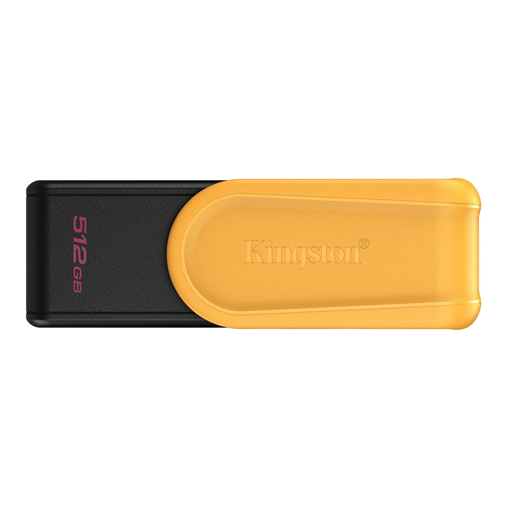 512 GB FLASH DRIVE (แฟลชไดร์ฟ) KINGSTON DATATRAVELER EXODIA S - BLACK-YELLOW (DTXS/512GB)