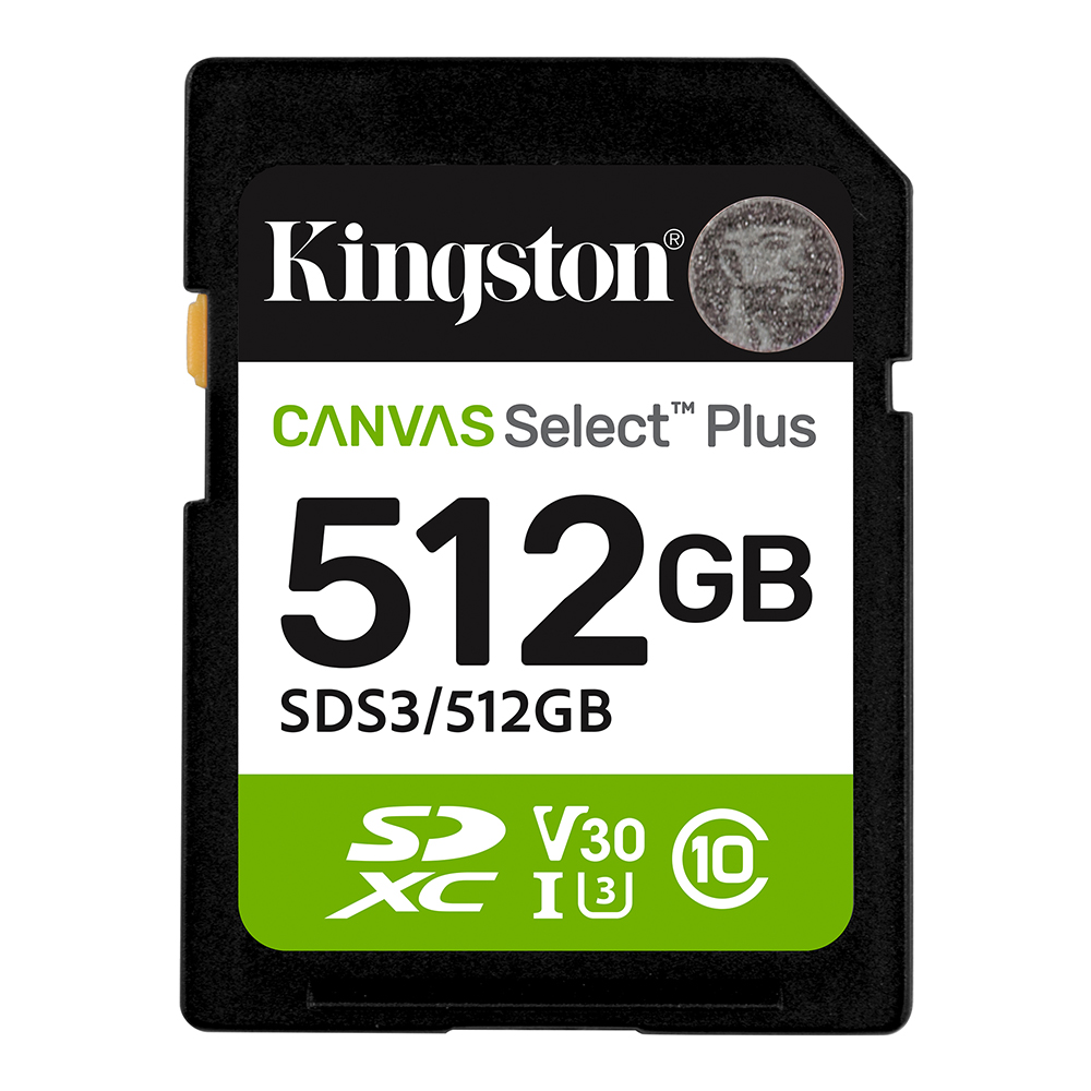 512 GB SD CARD (เอสดีการ์ด) KINGSTON CANVAS SELECT PLUS (SDS3/512GB)