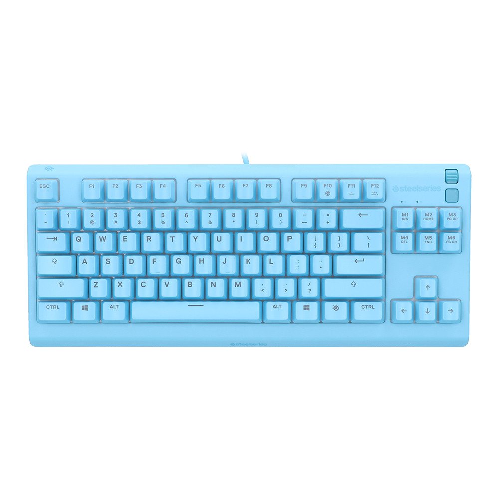 KEYBOARD (คีย์บอร์ด) STEELSERIES APEX 3 TKL - WHISPER QUIET SWITCH (MEMBRANE) RGB EN AQUA