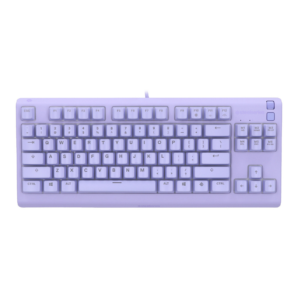 KEYBOARD (คีย์บอร์ด) STEELSERIES APEX 3 TKL - WHISPER QUIET SWITCH (MEMBRANE) RGB EN LAVENDER