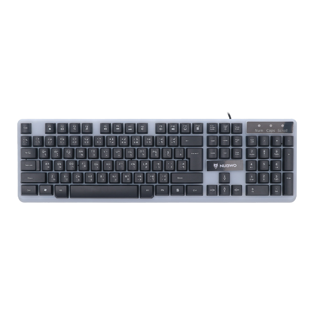 KEYBOARD & MOUSE (คีย์บอร์ดและเมาส์) NUBWO NKM635 - BLACK