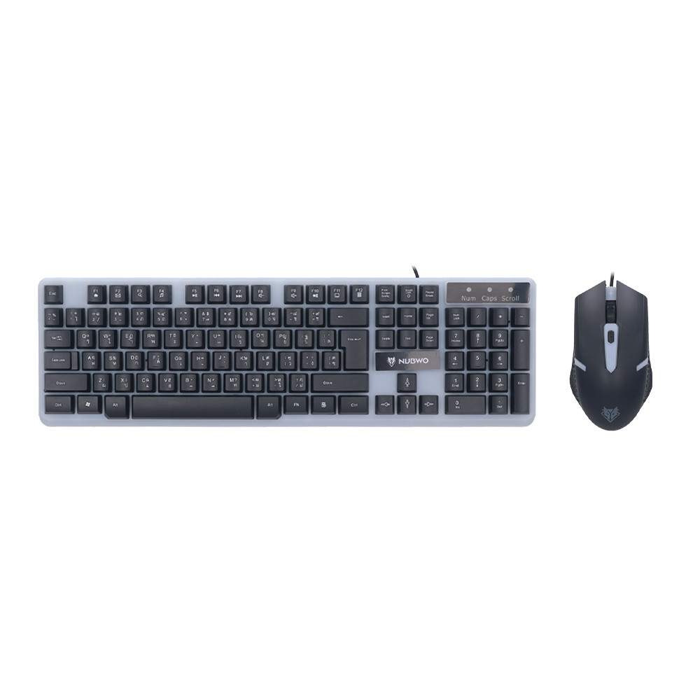 KEYBOARD & MOUSE (คีย์บอร์ดและเมาส์) NUBWO NKM635 - BLACK