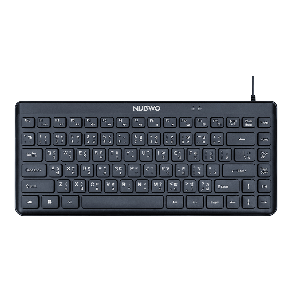 KEYBOARD (คีย์บอร์ด) NUBWO NK53 - RUBBER DOME SWITCH NON-BACKLIT EN/TH BLACK