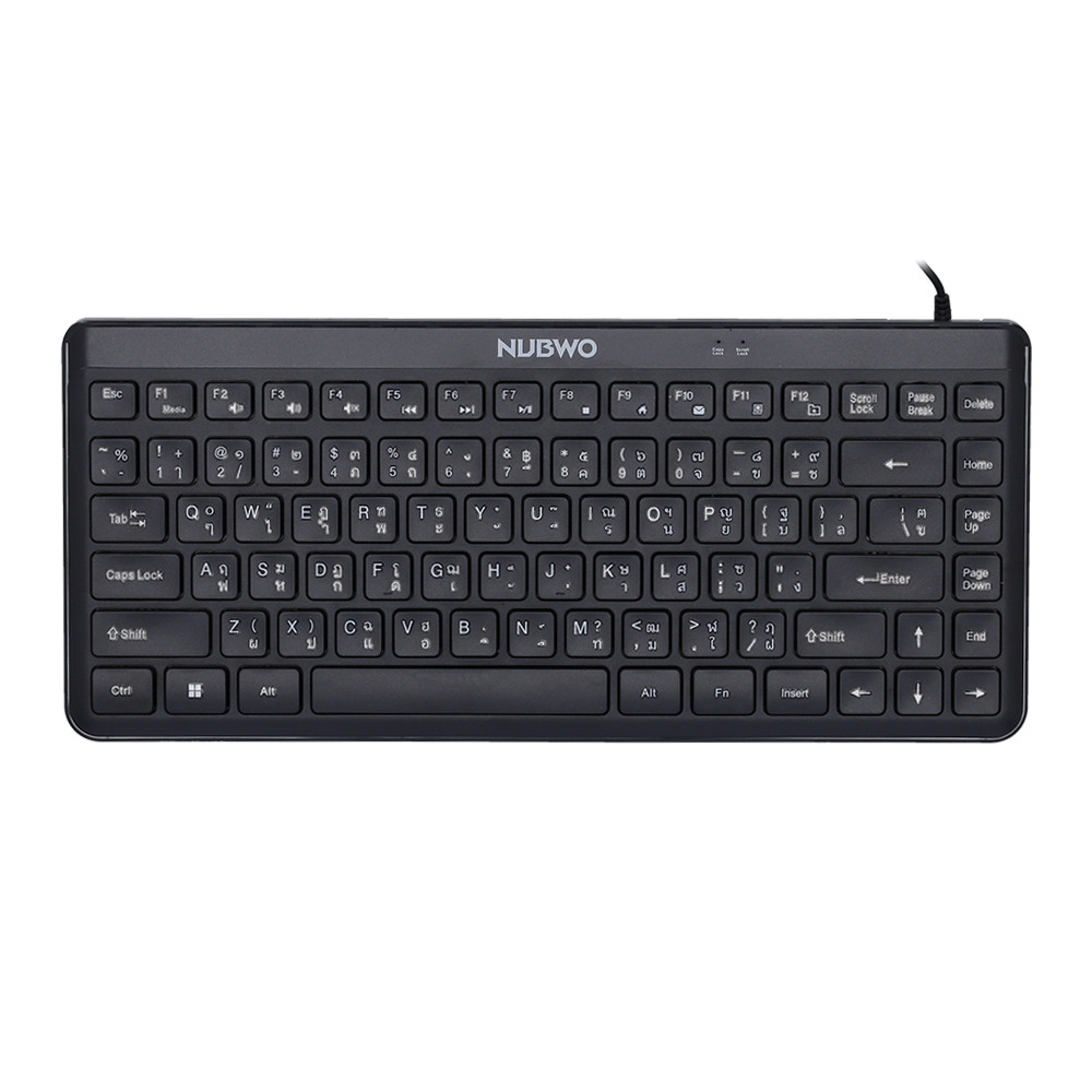 KEYBOARD (คีย์บอร์ด) NUBWO NK53 - RUBBER DOME SWITCH NON-BACKLIT EN/TH BLACK