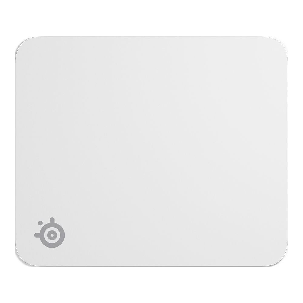 MOUSE PAD (เมาส์แพด) STEELSERIES QCK MEDIUM - 320 x 270 x 2 MM WHITE