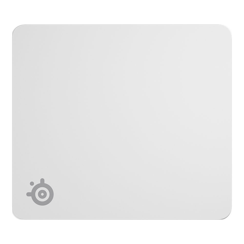 MOUSE PAD (เมาส์แพด) STEELSERIES QCK LARGE - 450 x 400 x 2 MM WHITE