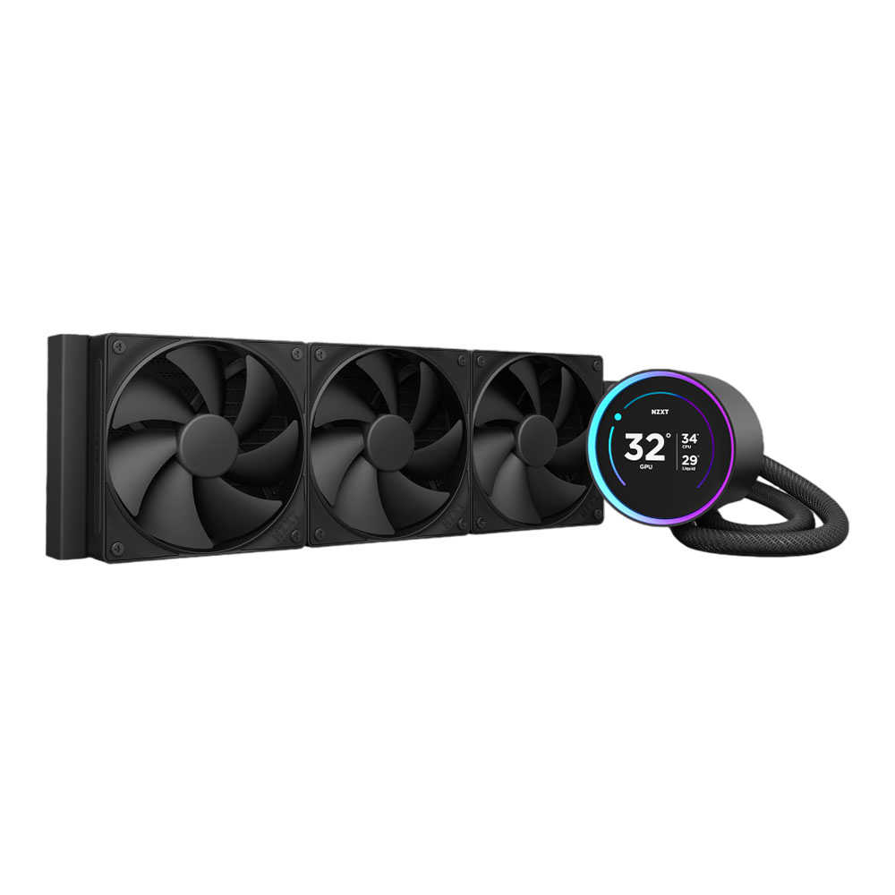 CPU LIQUID COOLER (ระบบระบายความร้อนด้วยน้ำ) NZXT KRAKEN ELITE 360 - BLACK RL-KN36E-B2