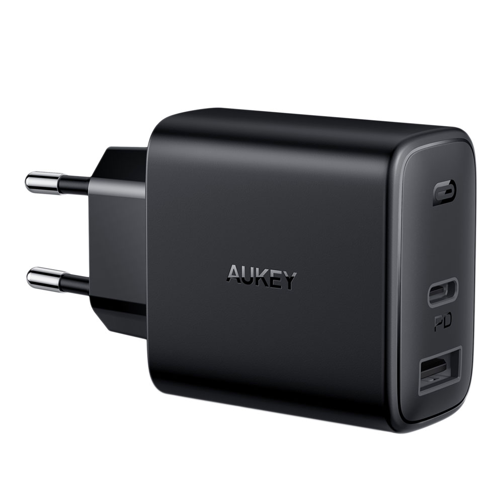 CHARGER (ที่ชาร์จ) AUKEY SWIFT PA-F3S 32W 2PORT PD - BLACK