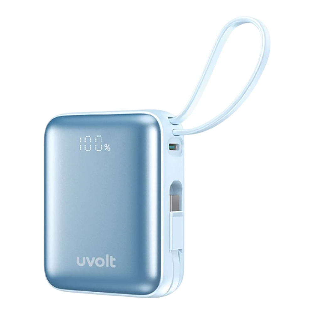 POWER BANK (พาวเวอร์แบงค์) UVOLT UVP10C-04 - SUPER MINI FAST CHARGING 10000mAh PD22.5W BLUE