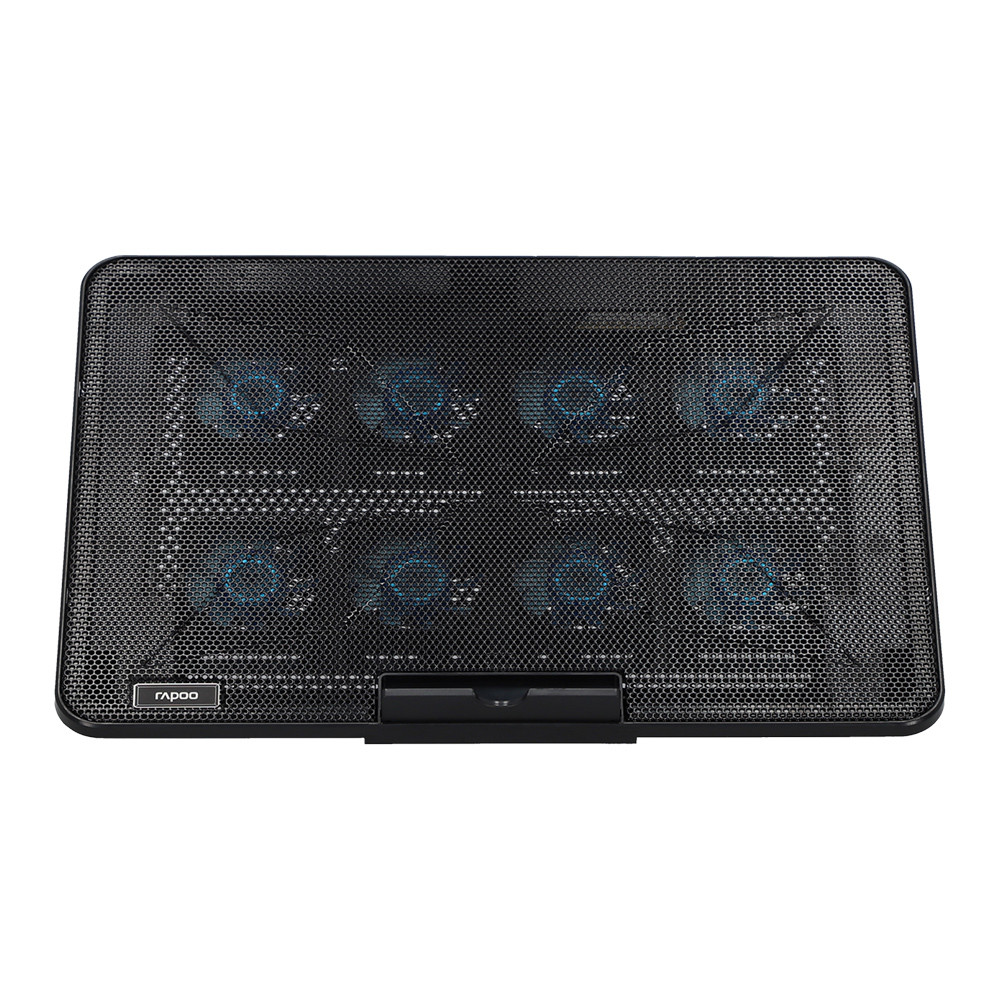 COOLING PAD (อุปกรณ์ระบายความร้อนโน้ตบุ๊ค) RAPOO CF300 - BLACK
