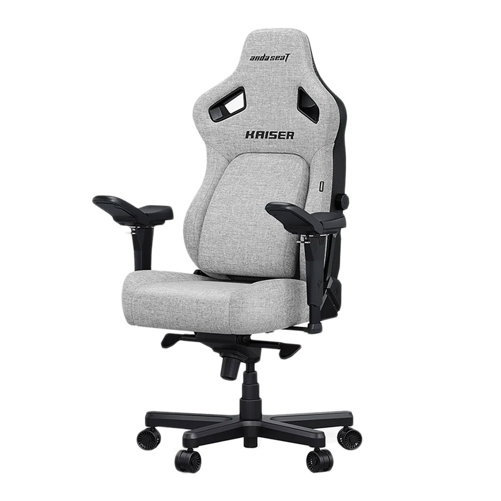 GAMING CHAIR (เก้าอี้เกมมิ่ง) ANDA SEAT KAISER 4 6D SERIES SIZE XL - AD12YDDC-XLL-20-G-F3 FABRIC ASH GRAY