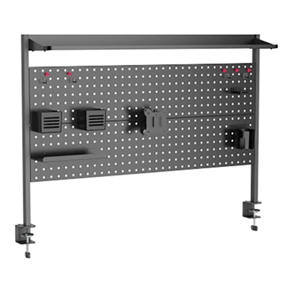 PEGBOARD (เพ็กบอร์ดสำหรับยึดจอมอนิเตอร์) ERGONOZ EGN-PANEL02-140-B - BLACK