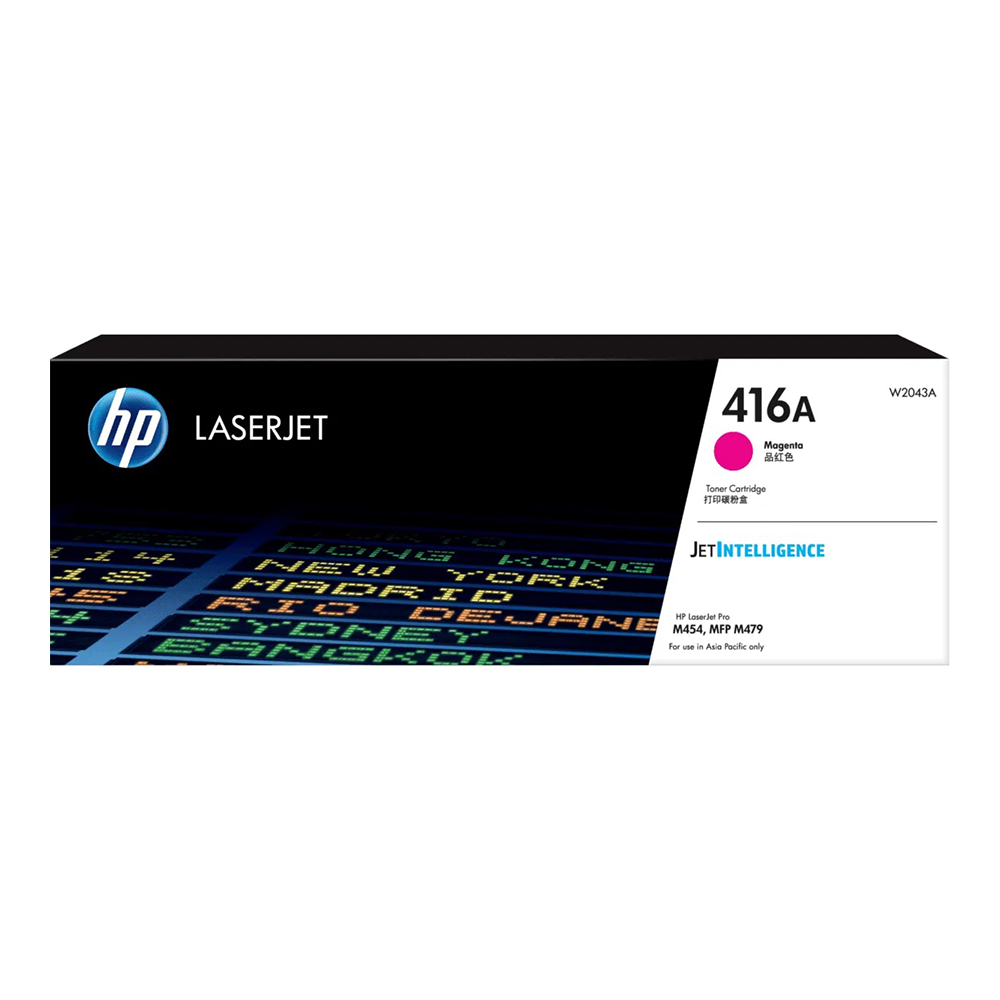 TONER HP (หมึกสำหรับเครื่องพิมพ์) LASERJET CARTRIDE HP 416A MAGENTA (W2043A) (HPI-W2043A)