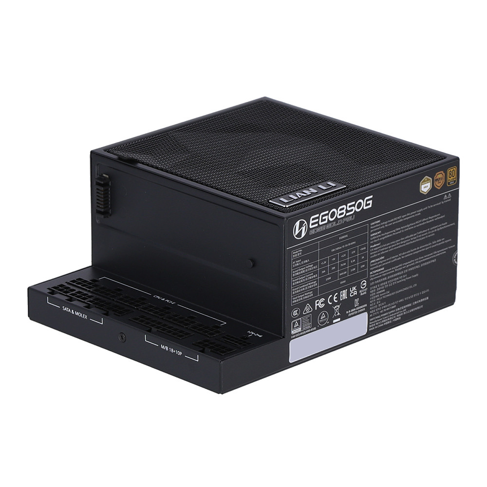POWER SUPPLY (อุปกรณ์จ่ายไฟ) LIAN LI EDGE EG0850G - 850W 80 PLUS GOLD ATX BLACK