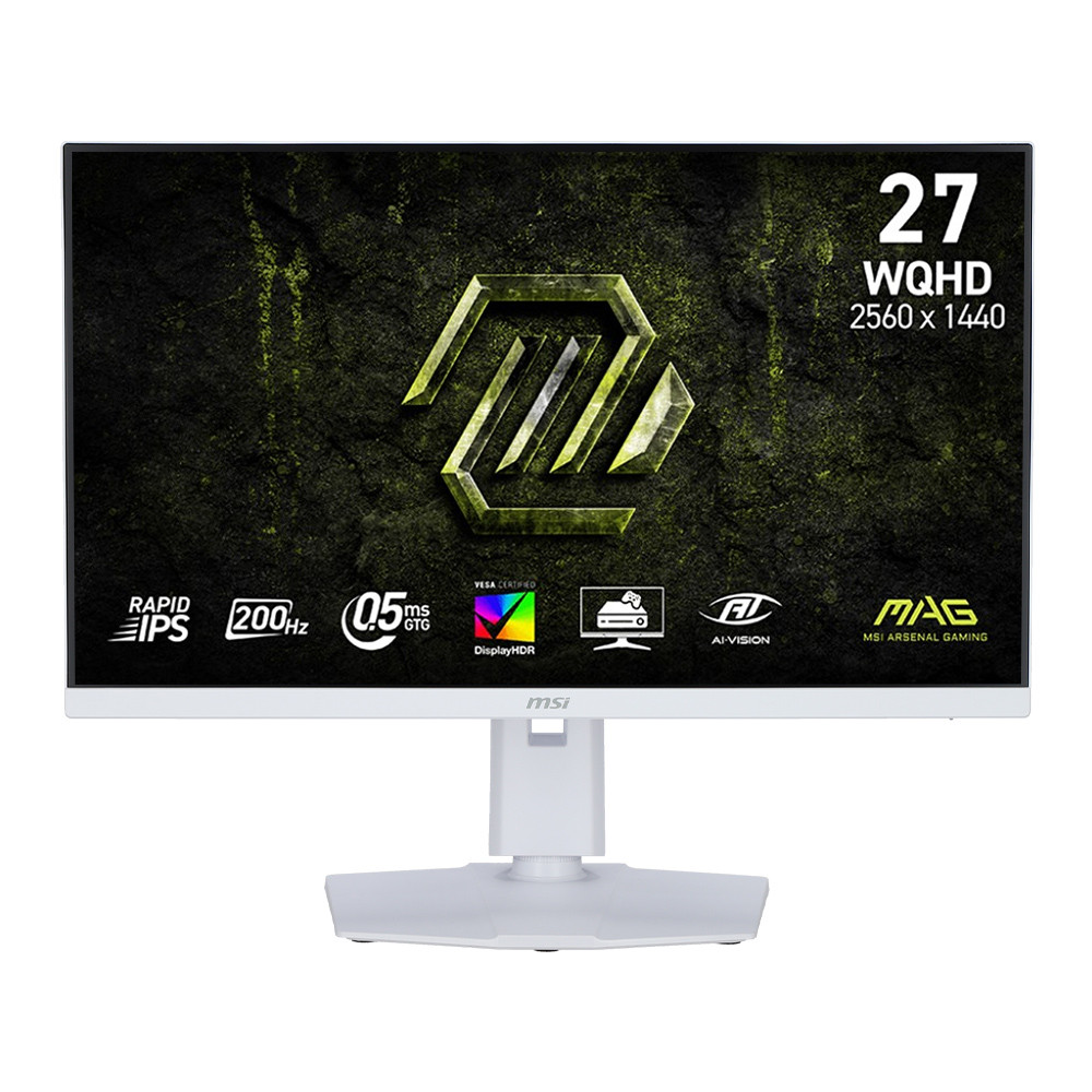 Monitor (จอมอนิเตอร์) MSI MAG 274QRFW E20 - 27 Inch IPS 2K 200Hz Adaptive Sync