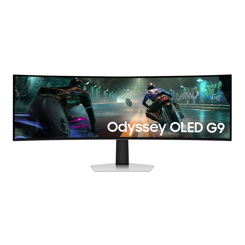 Monitor (จอมอนิเตอร์) Samsung Odyssey OLED G9 G91SD LS49DG910SEXXT - 49 Inch OLED Dual QHD 144Hz AMD FreeSync Premium Pro USB-C Curved