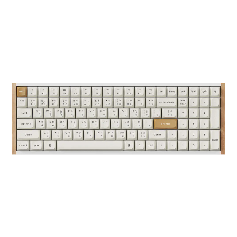 WIRELESS KEYBOARD (คีย์บอร์ดไร้สาย) KEYCHRON K4 HE SPECIAL EDITION - GATERON DOUBLE-RAIL MAGNETIC NEBULA SWITCH RGB EN/TH WHITE