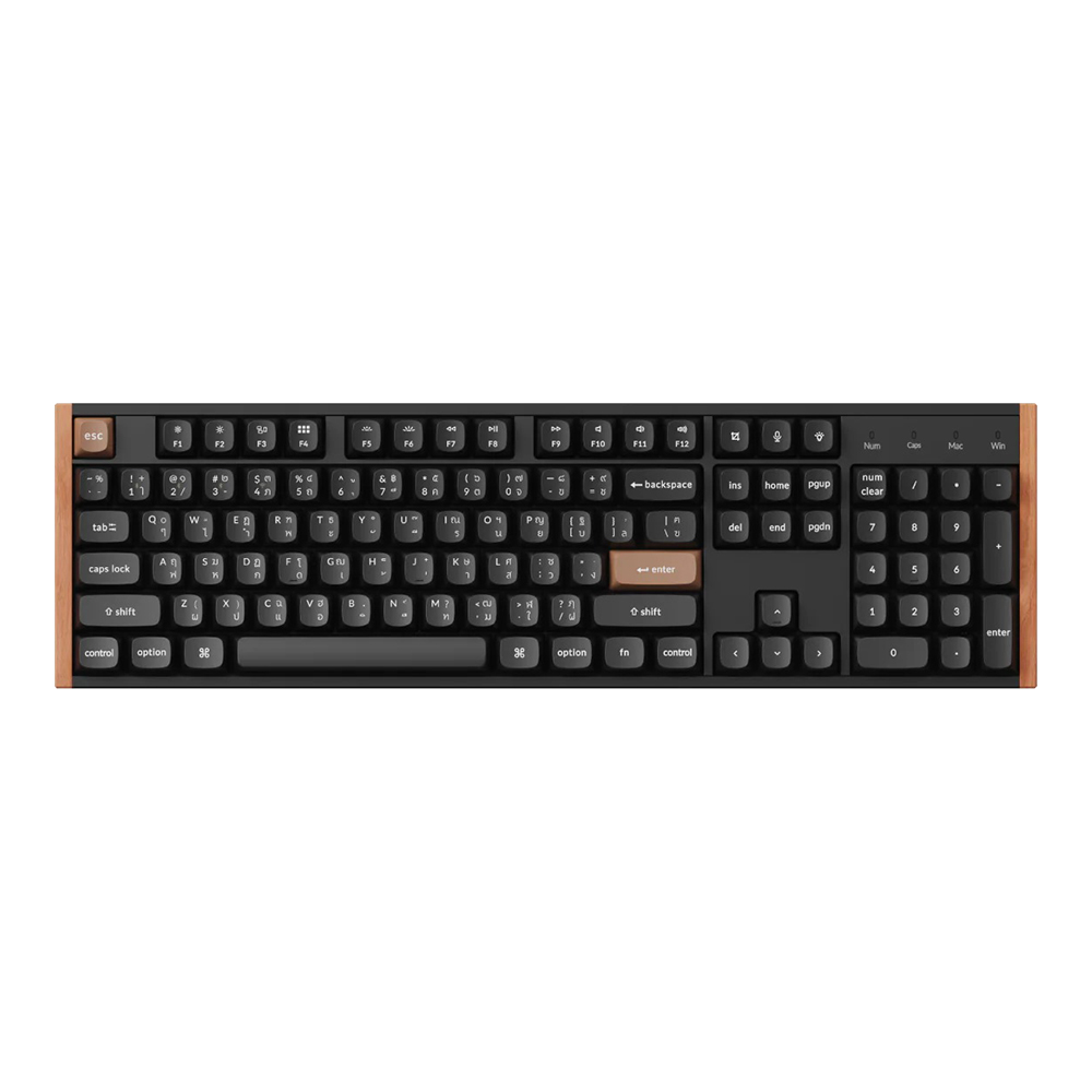 WIRELESS KEYBOARD (คีย์บอร์ดไร้สาย) KEYCHRON K10 HE SPECIAL EDITION - GATERON DOUBLE-RAIL MAGNETIC NEBULA SWITCH RGB EN/TH BLACK K10H-F1-TH