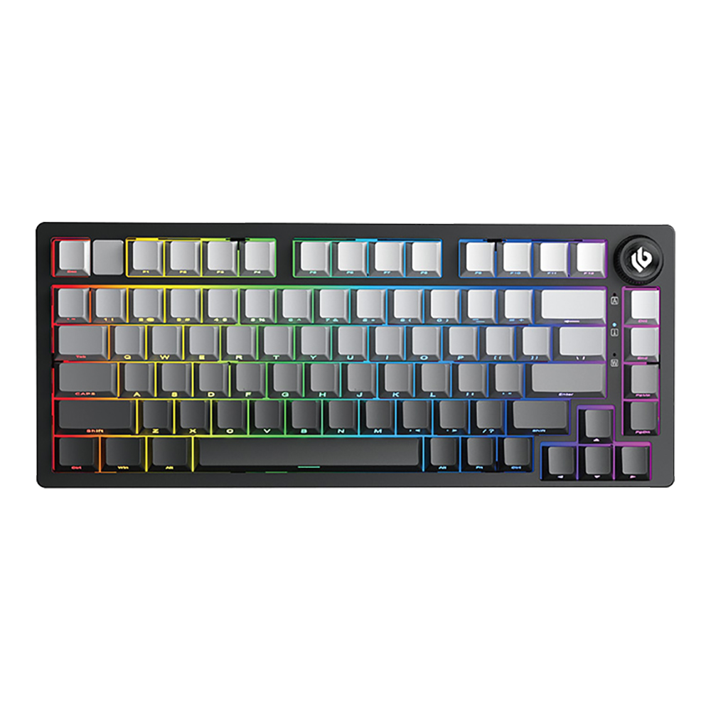 WIRELESS KEYBOARD (คีย์บอร์ดไร้สาย) AULA LEOBOG HI75C PRO - REAPER SWITCH RGB EN GRADIENT BLACK