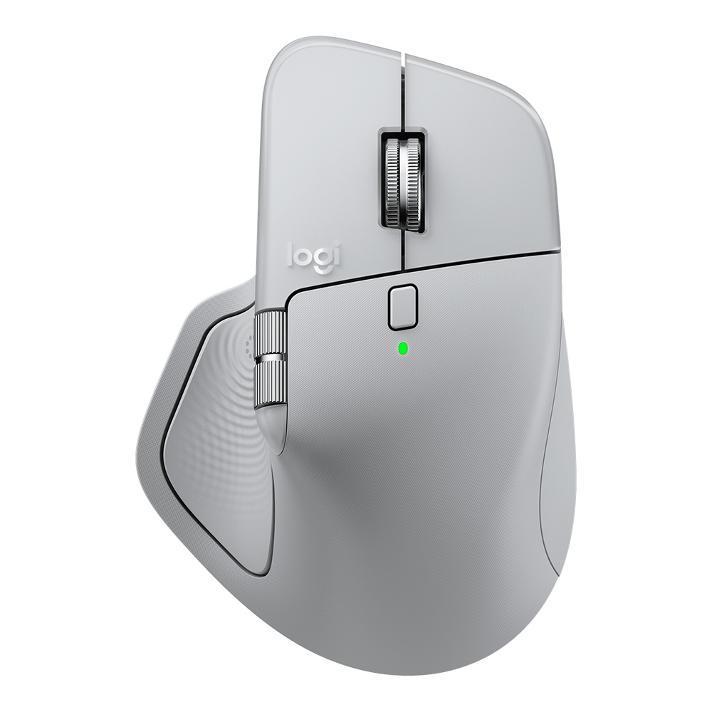 WIRELESS MOUSE (เมาส์ไร้สาย) LOGITECH MX MASTER 4 - PALE GRAY