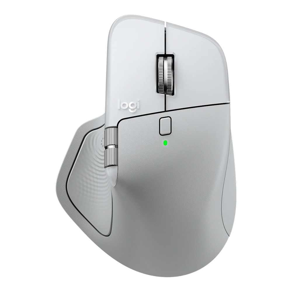 WIRELESS MOUSE (เมาส์ไร้สาย) LOGITECH MX MASTER 4 FOR MAC - WHITE SILVER