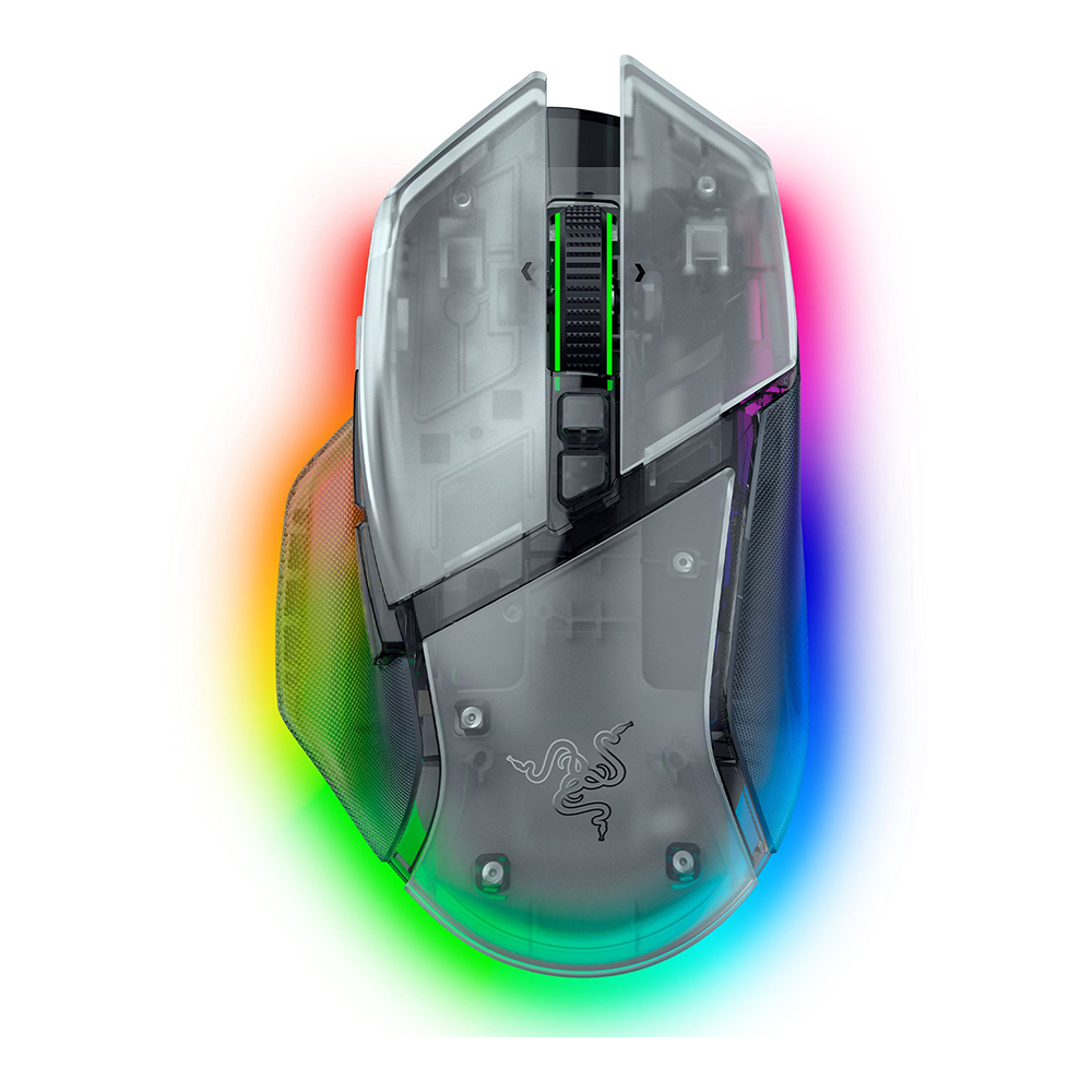 WIRELESS MOUSE (เมาส์ไร้สาย) RAZER BASILISK V3 PRO 35K - PHANTOM WHITE