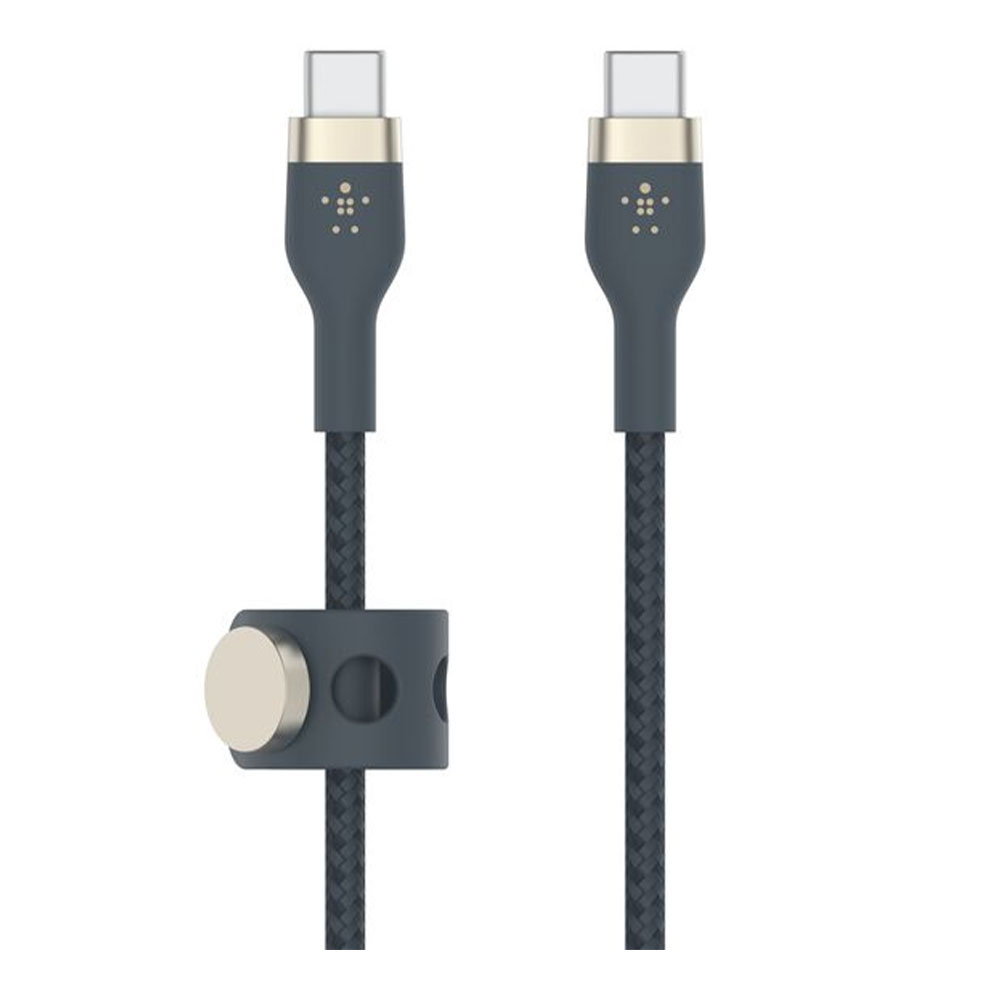 CHARGER CABLE (สายชาร์จ) BELKIN BOOSTCHARGE PRO FLEX USB-C TO USB-C CABLE 60W  - 1M BLUE (CAB011bt1MBL)