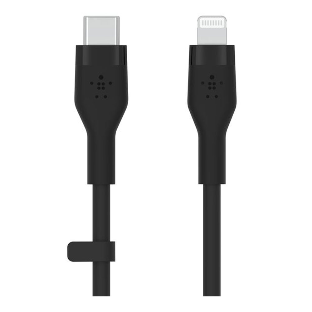 CHARGER CABLE (สายชาร์จ) BELKIN BOOSTCHARGE FLEX USB-C WITH LIGHTNING - 1M BLACK (CAA009bt1MBK)