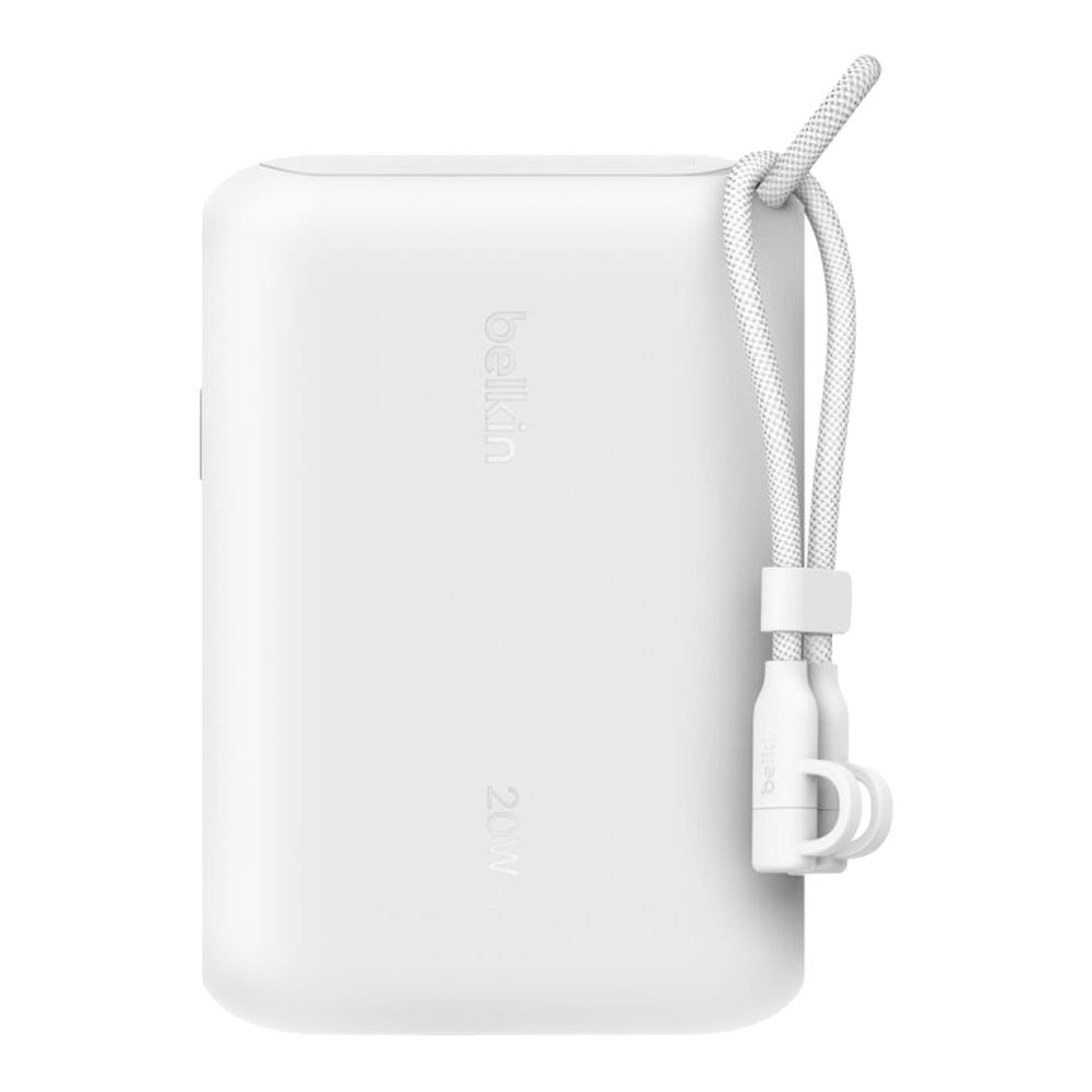 POWER BANK (พาวเวอร์แบงค์) BELKIN BOOSTCHARGE 10K WITH DISPLAY - WHITE BPB027FQWH